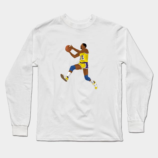 Magic Johnson Long Sleeve T-Shirt by SickSticksCo